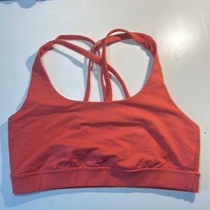 lululemon Red/Orange Energy bra size 6